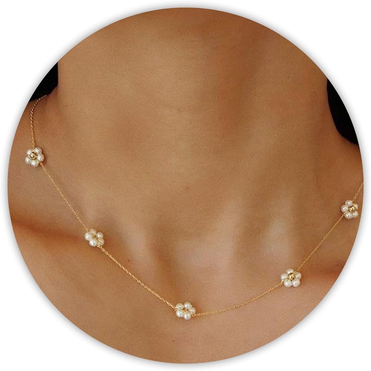 Collar de Perlas para Mujer – Choker de Perlas Barrocas con Colgante de Corazón en Oro 14K, Collar en Forma de Y Elegante para Bodas, Aniversarios y Cumpleaños